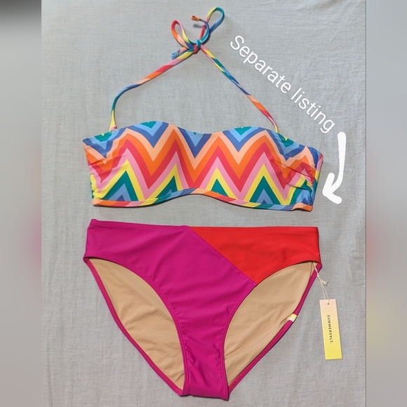 Summersalt bikini bottom in Hibiscus/Grapefruit 🌺👙 - Picture 7 of 7